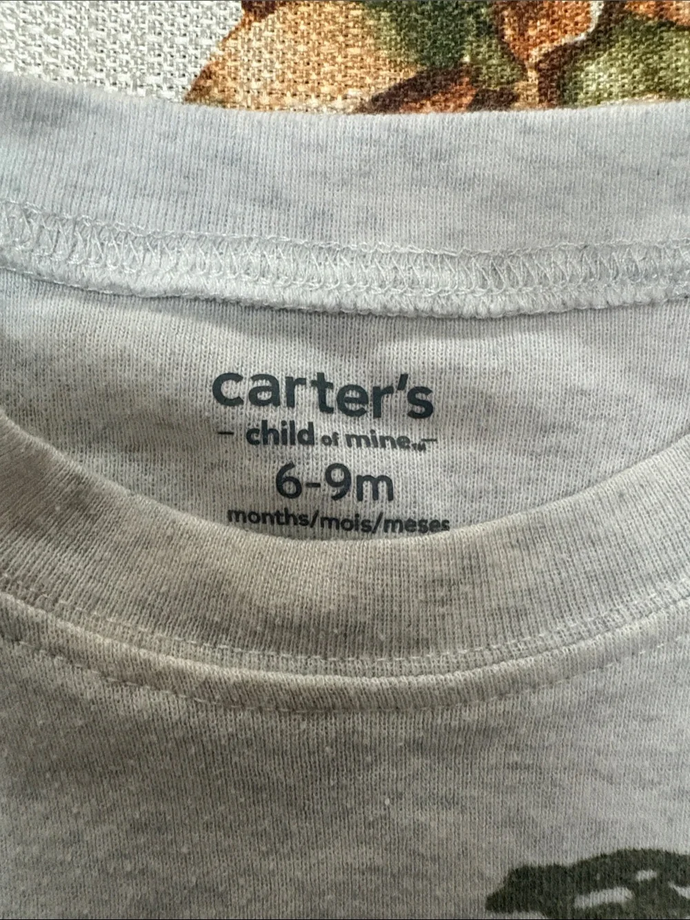 Baby/Toddler Gray Safari Animal Tee